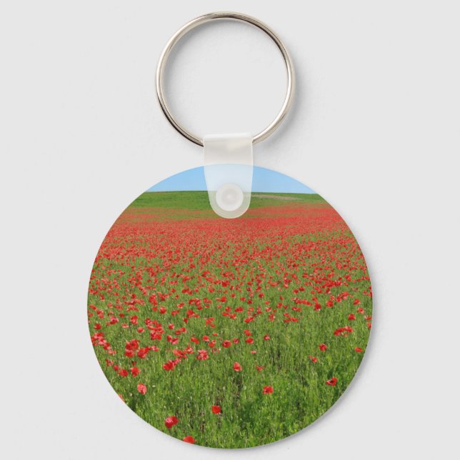 Poppies alive! keychain (Front)