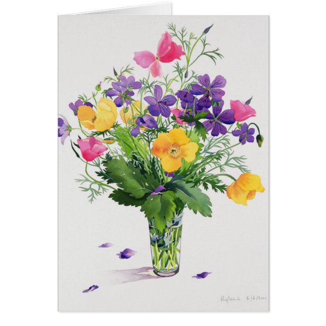 Poppies and Geraniums (Front)