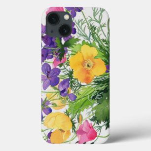 Poppies and Geraniums iPhone 13 Case