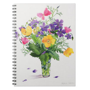 Poppies and Geraniums Notebook