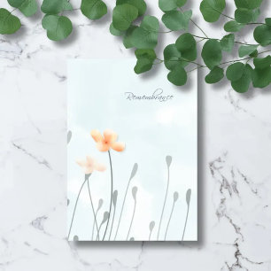 Poppies and Light – Botanical Sympathy Card