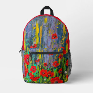Poppies Back Pack