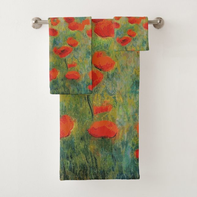 Poppies - Bath Towel Set (Insitu)