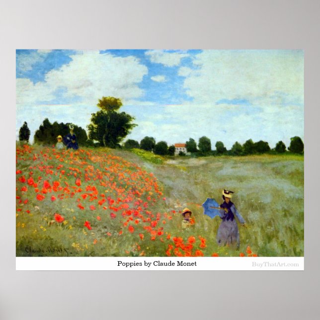 Poppies by Claude Monet Poster (Front)