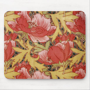 Poppies by William Morris Mouse Pad