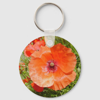 Poppies - Coquelicots Keychain