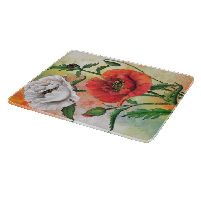 Poppies Cutting Board (Corner)