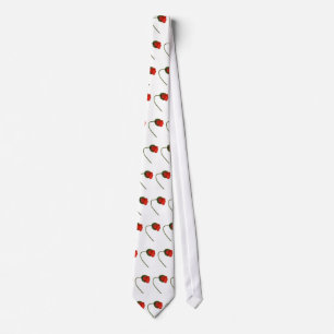 Poppies design tie
