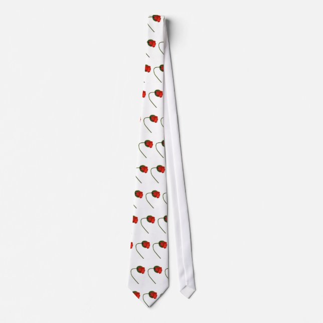 Poppies design tie (Front)