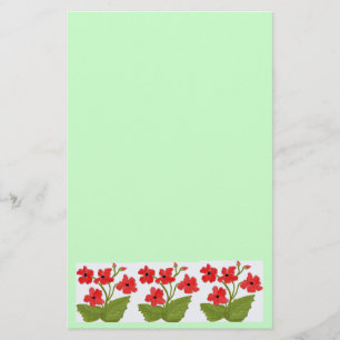 Poppies Digital Painting Stationery