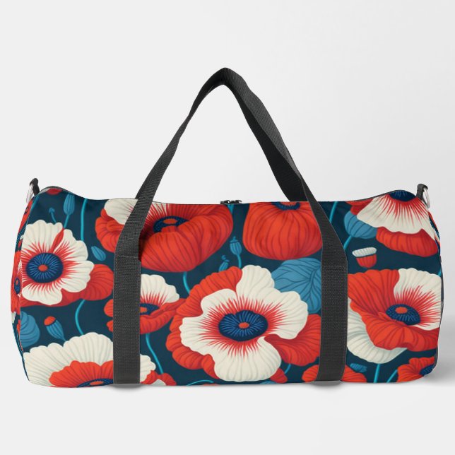 Poppies Duffle Bag (Front)
