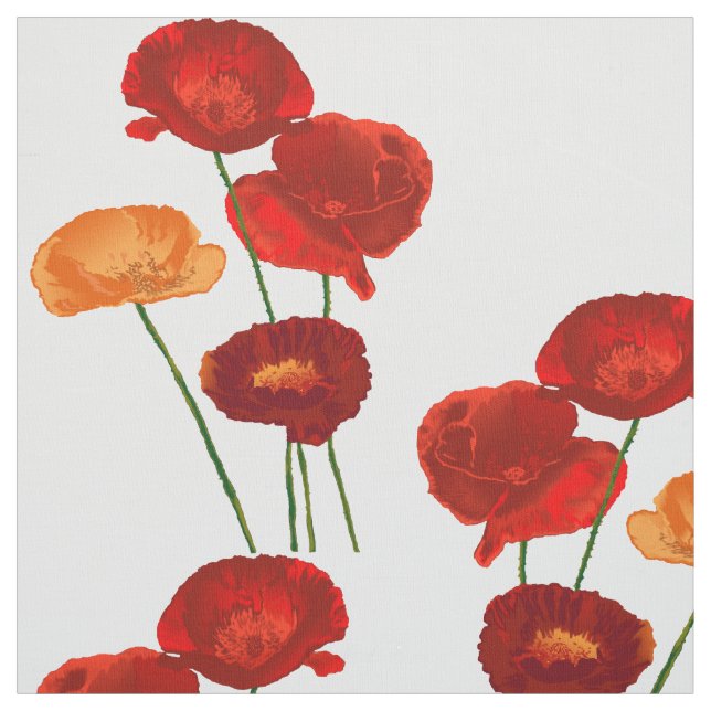 Poppies Fabric (Swatch)