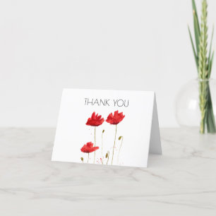 Poppies Floral 1er Premier anniversaire Merci de f