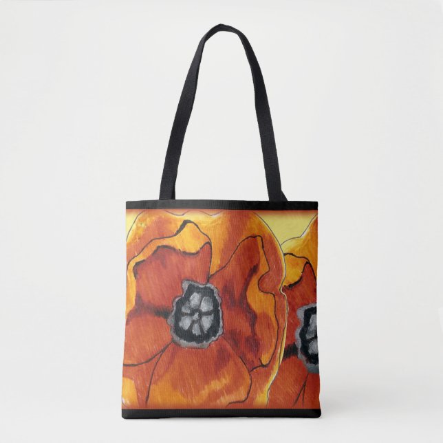 Poppies Galore Tote Bag (Front)