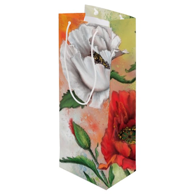 Poppies Gift Bag (Back Angled)