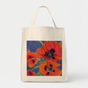 Poppies Grocery Tote Bag