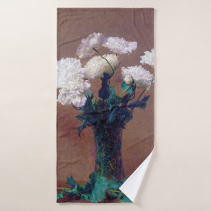 Poppies, Henri Fantin-Latour Bath Towel