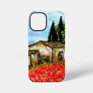 POPPIES IN TUSCANY / Landscape with Flower Fields iPhone 12 Mini Case