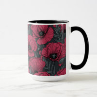 Poppies in Viva Magenta