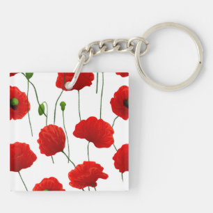 Poppies Keychain