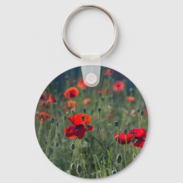 Poppies Keychain (Front)