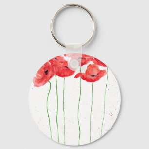 Poppies Keychain