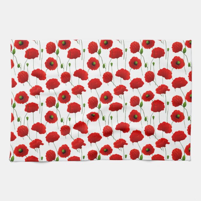 Poppies Kitchen Towel (Horizontal)