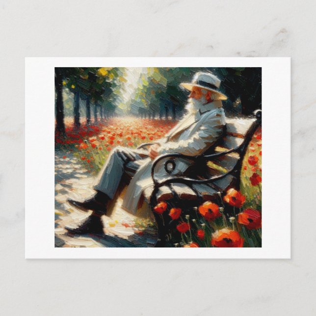 Poppies, Lest We Forget,  Postcard (Front)