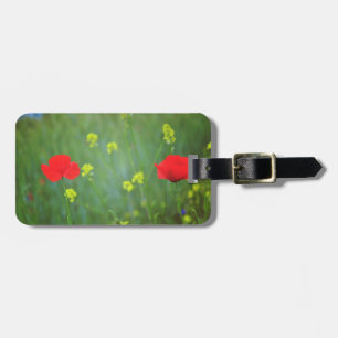 Poppies Luggage Tag