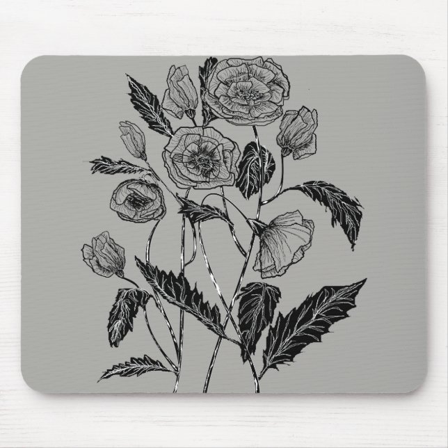Poppies Mouse Pad (Front)