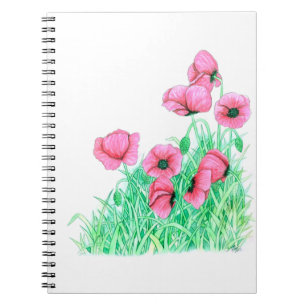 poppies notebook