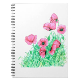 poppies notebook