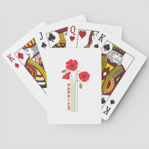 Poppies Playing Cards