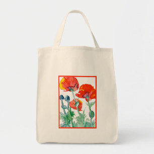 Poppies, Poppy Tote Bag