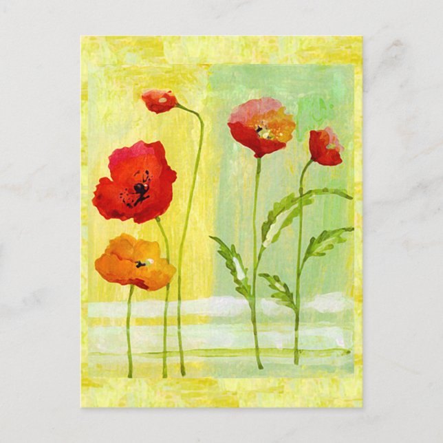 Poppies Postcard (Front)