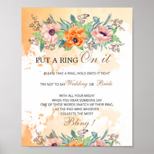 Poppies put a ring on it game  poster