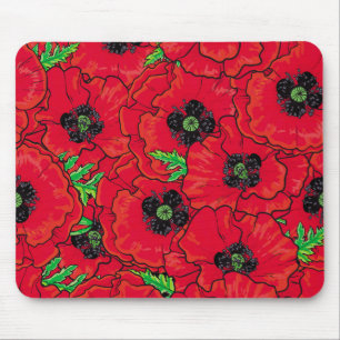 Poppies Remembrance Day Anzac Day Mouse Pad