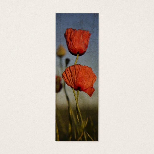 Poppies rouges, signet (Devant)