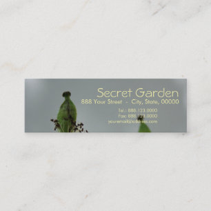 Poppies & shade (5) mini business card