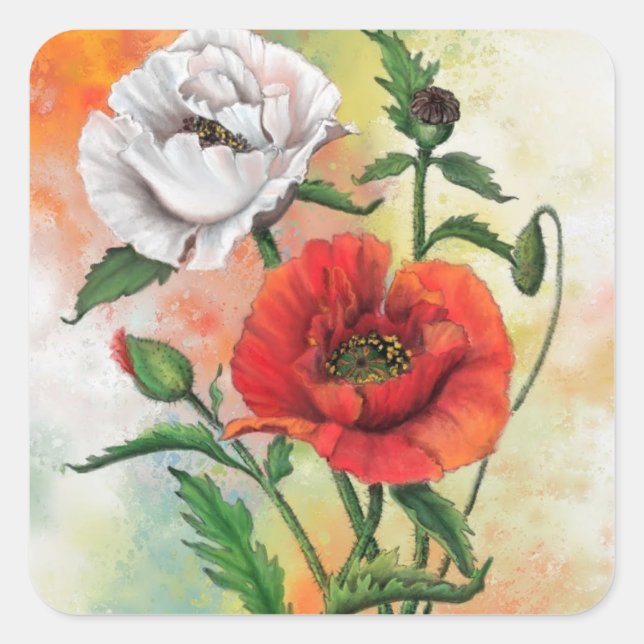 Poppies Stickers (Front)