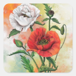 Poppies Stickers