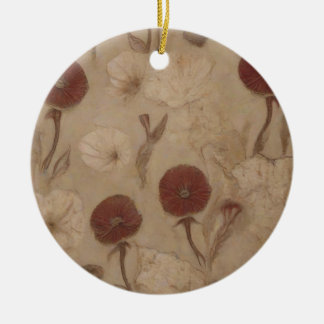 poppies symbolizing the decline of civilization ceramic ornament