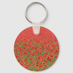 Poppies - thousands! keychain