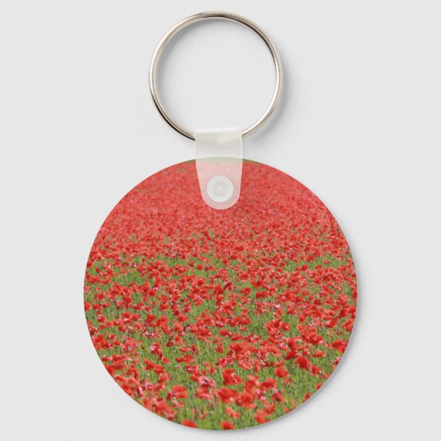 Poppies - thousands! keychain (Front)