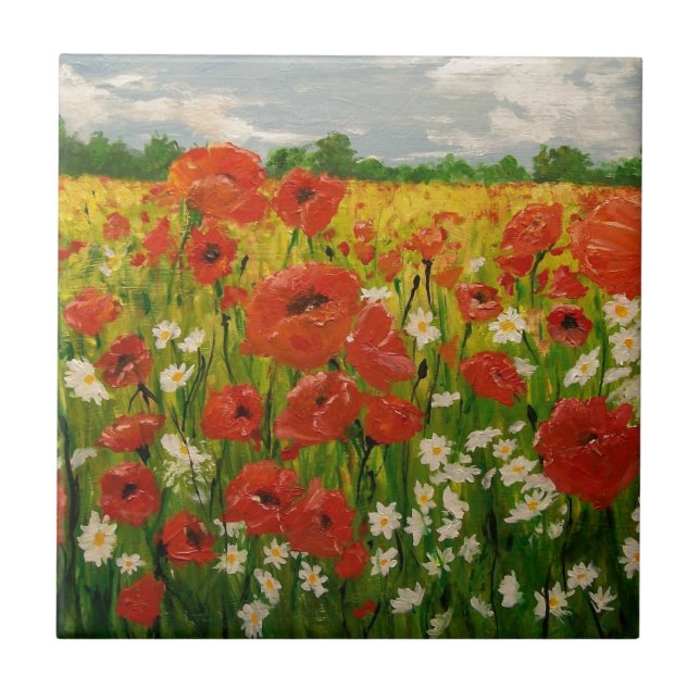Poppies Tile (Front)