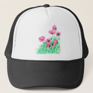 poppies trucker hat