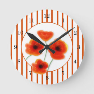 Poppies Wall Clock