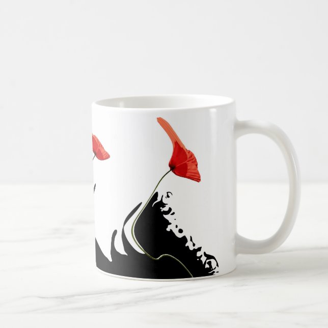 Poppies waves coffee mug (Right)