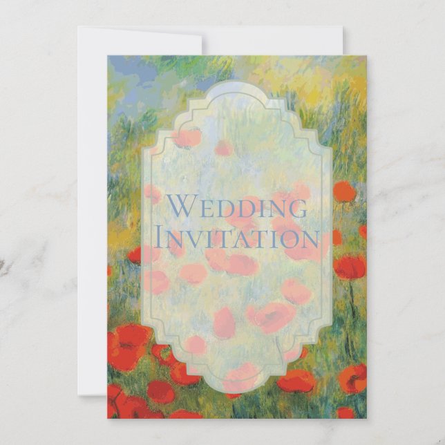 Poppies - Wedding Invitation (Front)
