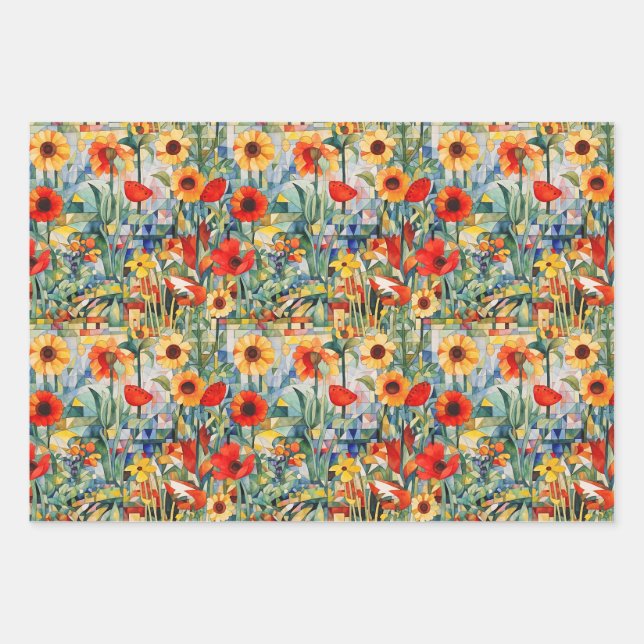 Poppies wrapping paper (Front)